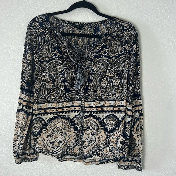 Lucky Brand Tops - LUCKY BRAND LARGE BLUE